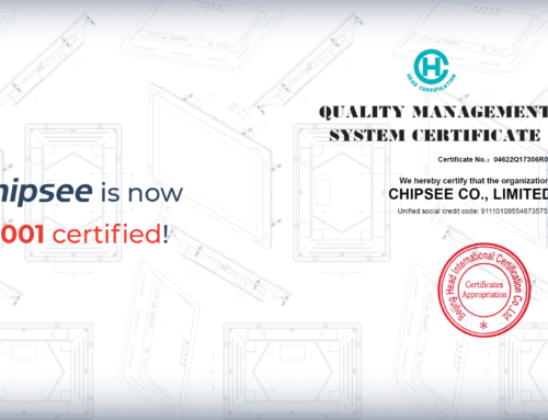 Chipsee is ISO 9001 certified.